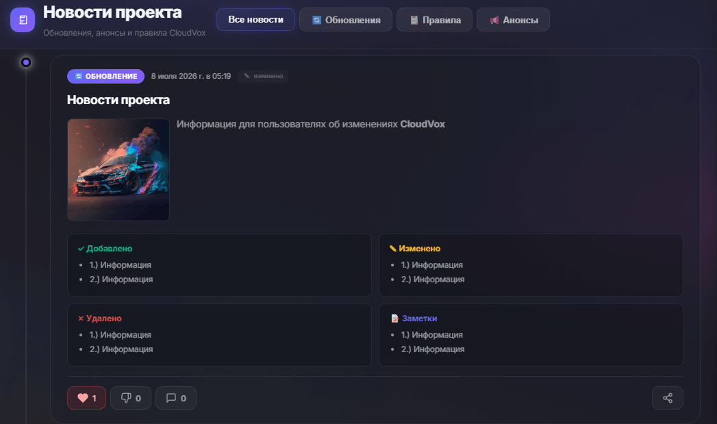 Новости CloudVox
