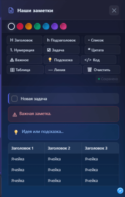 Заметки